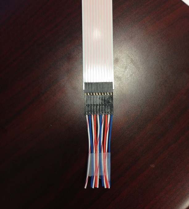 Discrete wire to flat cable