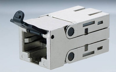 World’s smallest one-piece RJ45 jack